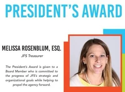 Melissa Roseblum President award